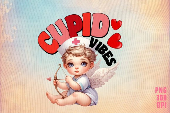 Cupid's Vibes Nurse Valentine Shirt