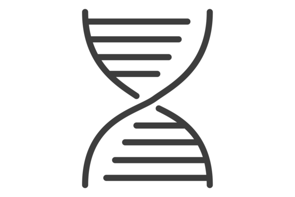 Dna Icon. Medical Research Logo. Genetic Graphics