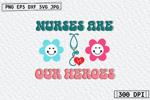 Nurse Retro Design Graphics & Crafts