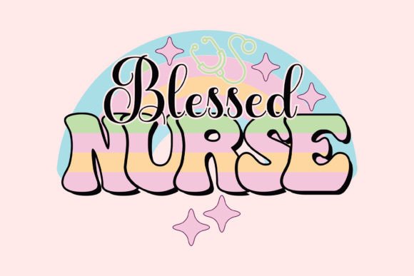 Retro Nurse PNG Sublimation Design