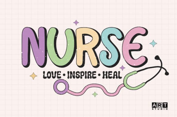 Retro Nurse Quotes Sublimation Graphics for Crafts