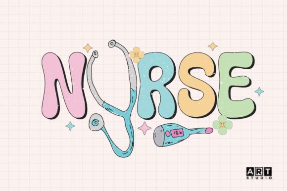 Retro Nurse Sublimation Quotes PNG